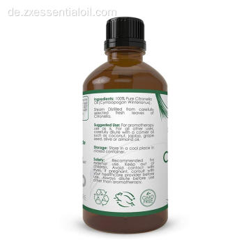 100% naturreines ätherisches Öl Citronella-Öl in loser Schüttung